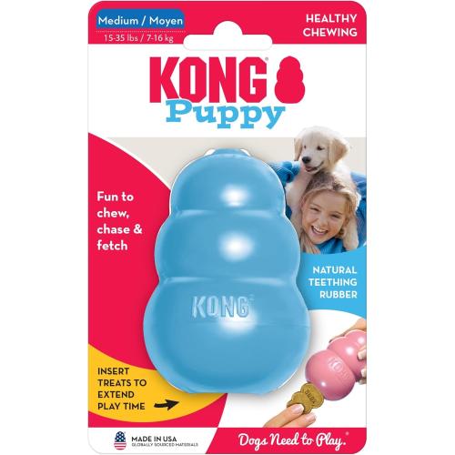 KONG Dog Toy Puppy Blue or Pink Assorted Medium