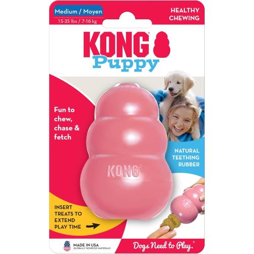KONG Dog Toy Puppy Blue or Pink Assorted Medium