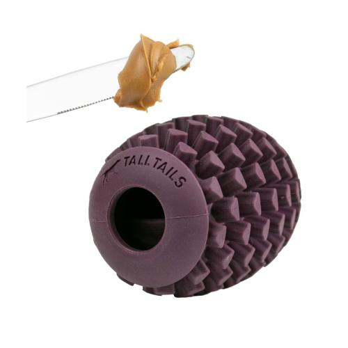Tall Tails Dog Toy Natural Rubber Pinecone 4" Large