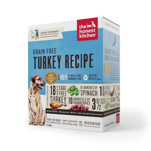 The Honest Kitchen Dehydrated Dog Grain Free Turkey 10#