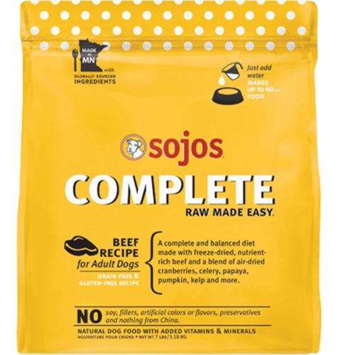 Sojos Dog Freeze-Dried Complete Beef 1.75#