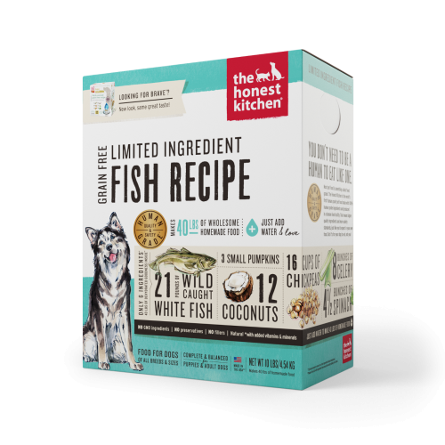 The Honest Kitchen Dehydrated Dog LID Grain Free Fish 10#