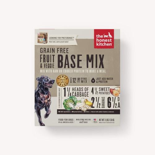 The Honest Kitchen Dehydrated Dog Grain Free Fruit Veggie Mix 3#