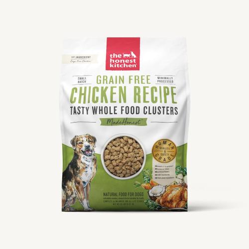The Honest Kitchen Dry Dog Grain Free Chicken Clusters 20#