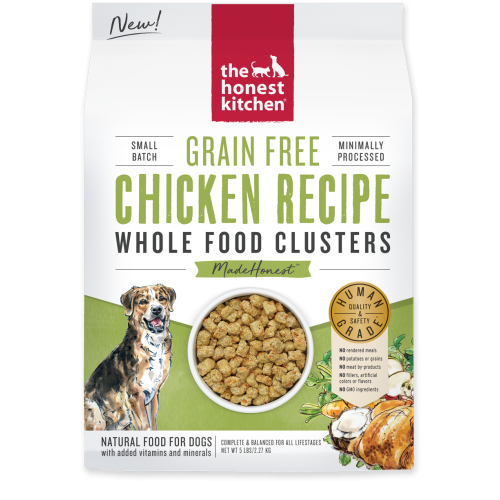 The Honest Kitchen Dry Dog Grain Free Chicken Clusters 5#