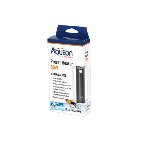 Aqueon Aquarium Supply Preset Heater 50W up to 20gal