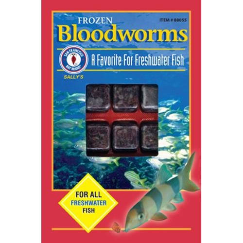 San Francisco Bay Brand Frozen Fish Food Bloodworms  3.5oz 30ct