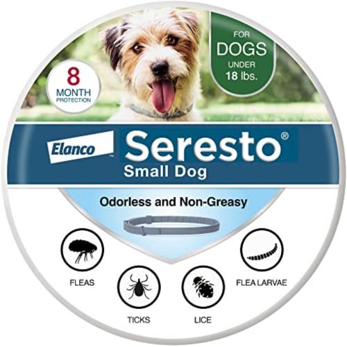 Seresto Dog Flea & Tick Collar Under 18# 8 mo. Protection 1ct