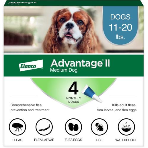 Advantage II Dog Flea & Tick Medication 11-20# 4pk