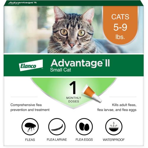 Advantage II Cat Flea & Tick Medication Small 5-9# 1pk