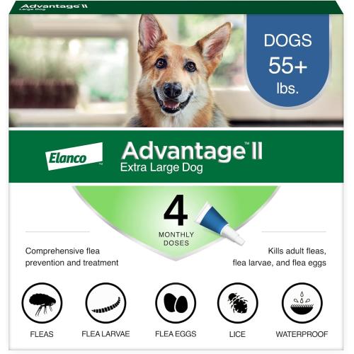 Advantage II Flea & Tick Treatment XLarge Over 55# 4pk