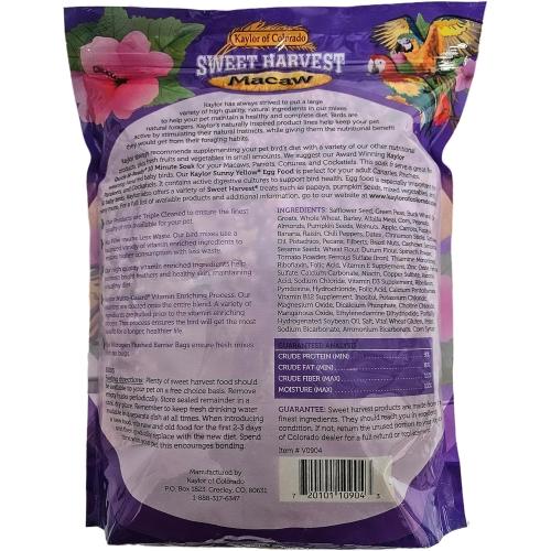 Sweetharvest Macaw Seed Mix, 4lb