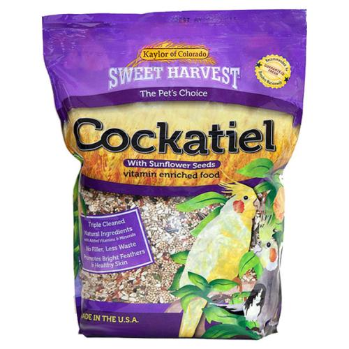 Sweet Harvest Cockatiel Food With Sunflower Seeds, 2lb