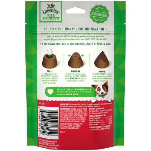 Greenies Dog Pill Pocket, Hickory 3.2oz