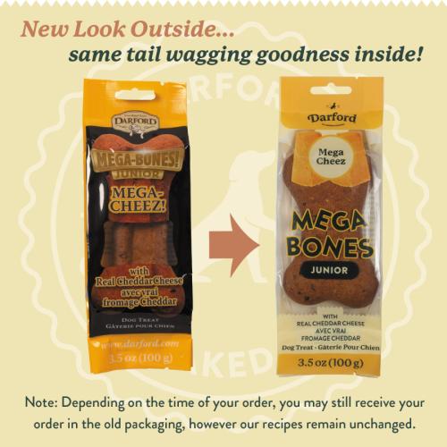 Darford Dog Treat Mega Bone Mega Cheez Jr 3.5oz