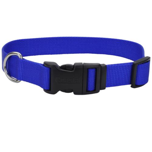 Coastal Dog Collar Adjustable 3/4" x  14"-20" Blue