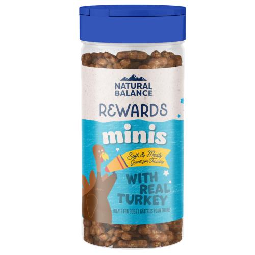 Natural Balance Pet Foods Rewards Minis Soft & Meaty Dog Treats, Turkey Flavor