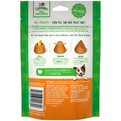 Greenies Pill Pocket Cheese 30ct 7.9oz