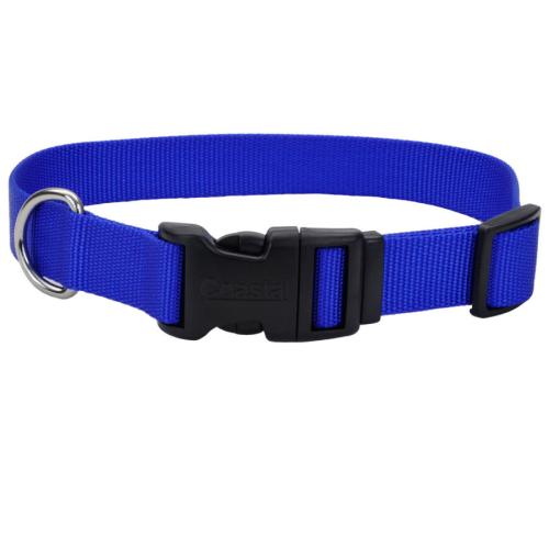Coastal Dog Collar Adjustable 5/8" x 10"-14" Blue