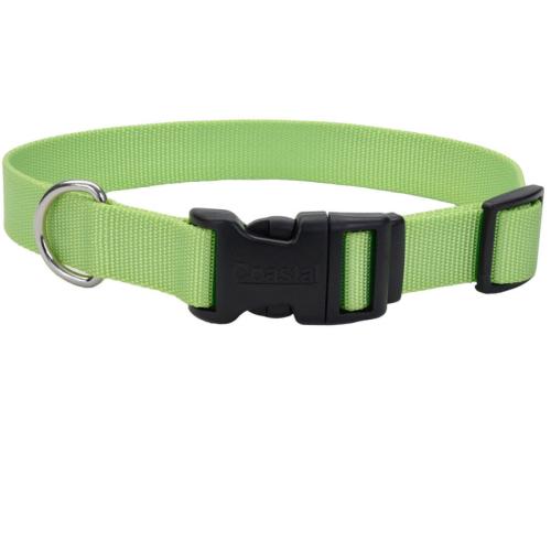 Coastal Dog Collar Adjustable 5/8" x 10"-14" Lime