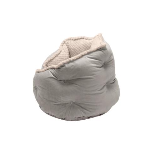 Furhaven Dog/Cat Faux Fur Hug Bed Gray SM