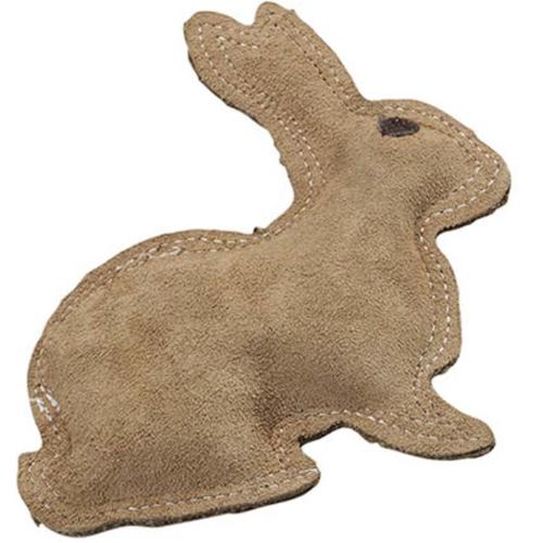 Spot Dog Toy Leather Jute Rabbit Small