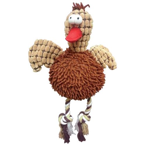 Spot Dog Toy Giggler Plush Chicken 12"