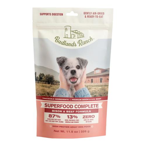 Badlands Ranch Air-Dried Dog Superfood Bison & Beef 11.5oz