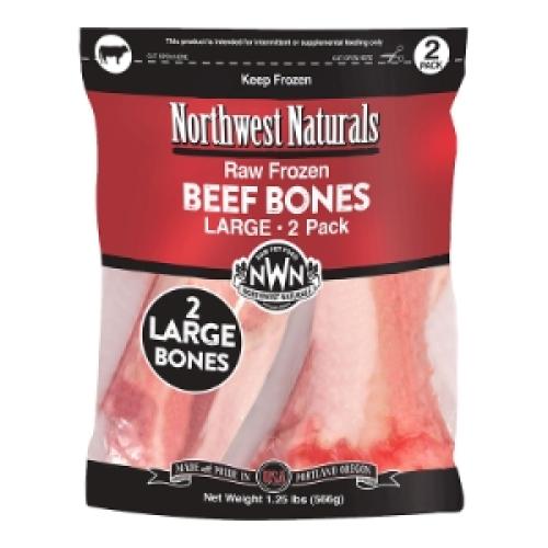 Northwest Frozen Dog Raw Treat Large Beef Bone 6"-8" 2pk
