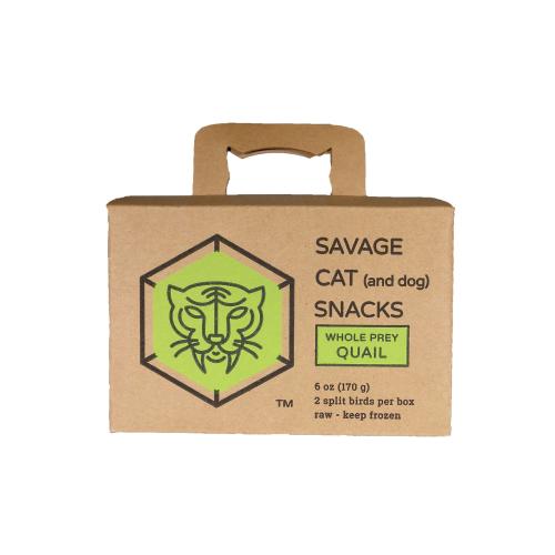 Savage Cat/Dog Frozen Whole Prey Quail 2pk
