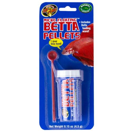 Zoo Med Fish Food Micro Floating Betta Pellets 0.15oz