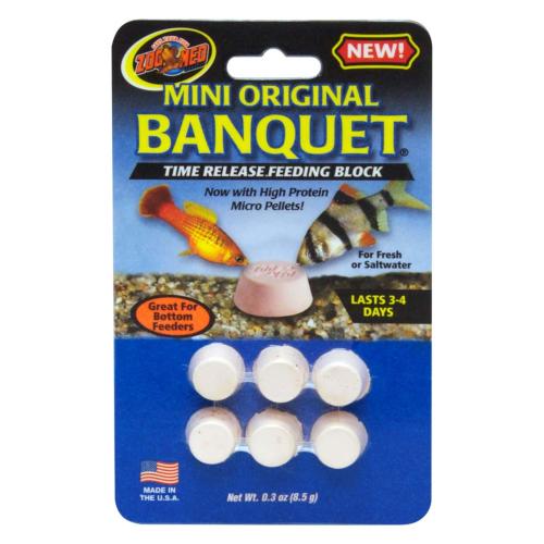 Zoo Med Fish Food Mini Original Banquet Feeding Block 6pk