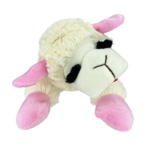 Multipet Dog Toy Lamb Chop W/ Pink Ribbon 10.5"
