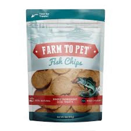 Farm To Pet Dog Treat Fish Chips 4oz