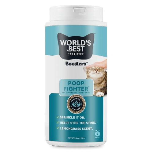 World's Best Cat Litter Boosters Poop Fighter 18oz
