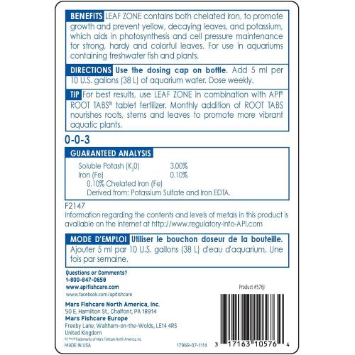 API Aquarium Supply Leaf Zone Fertilizer 16oz
