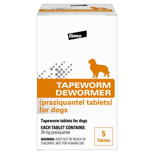 Elanco Dog Med Tapeworm Dewormer 5ct
