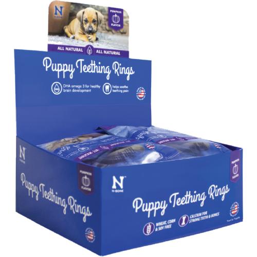NBone Dog Treat Puppy Teething Ring Pumpkin 1pk