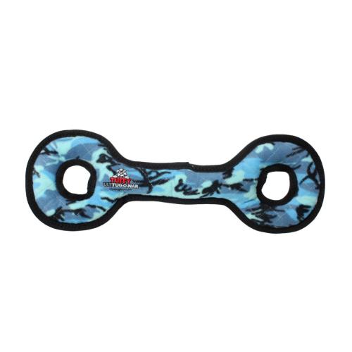 Tuffy Dog Toy Tug O War Camo Blue