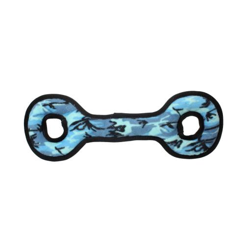 Tuffy Dog Toy Tug O War Camo Blue