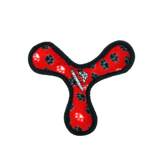 Tuffy Dog Toy Jr Boomerang Red
