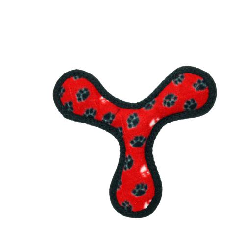 Tuffy Dog Toy Jr Boomerang Red