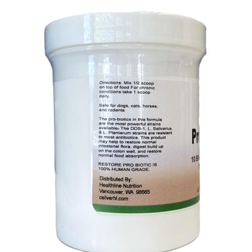 Healthline Nutrition Dog/Cat Supplement Restore Pro-Biotic 4oz