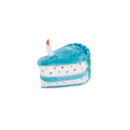 Zippypaws Dog Toy Birthday Cake Blue Medium