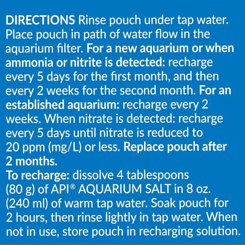 API Aquarium Supply Nitra-Zorb Filter Media Size 6 1pk