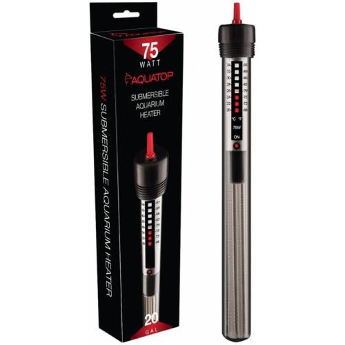Aquatop Aquarium Supply Glass Submersible Heater 75W