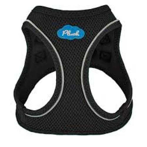 Plush Dog Harness Small Black