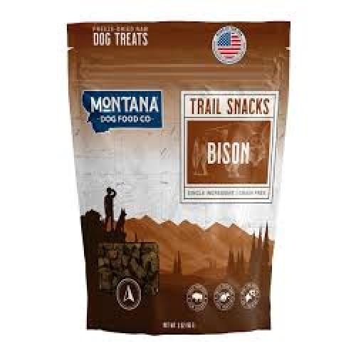Montana Dog Treat Freeze-Drive Trail Snacks Bison 3oz