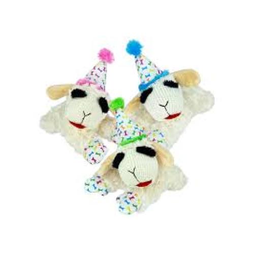 Multipet Dog Toy Lame Chop Bday 10.5"