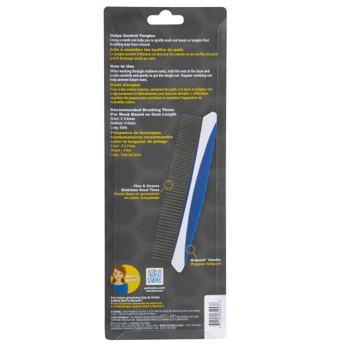 JW Pets Dog Supply Rotating Fine & Coarse Comb 8in